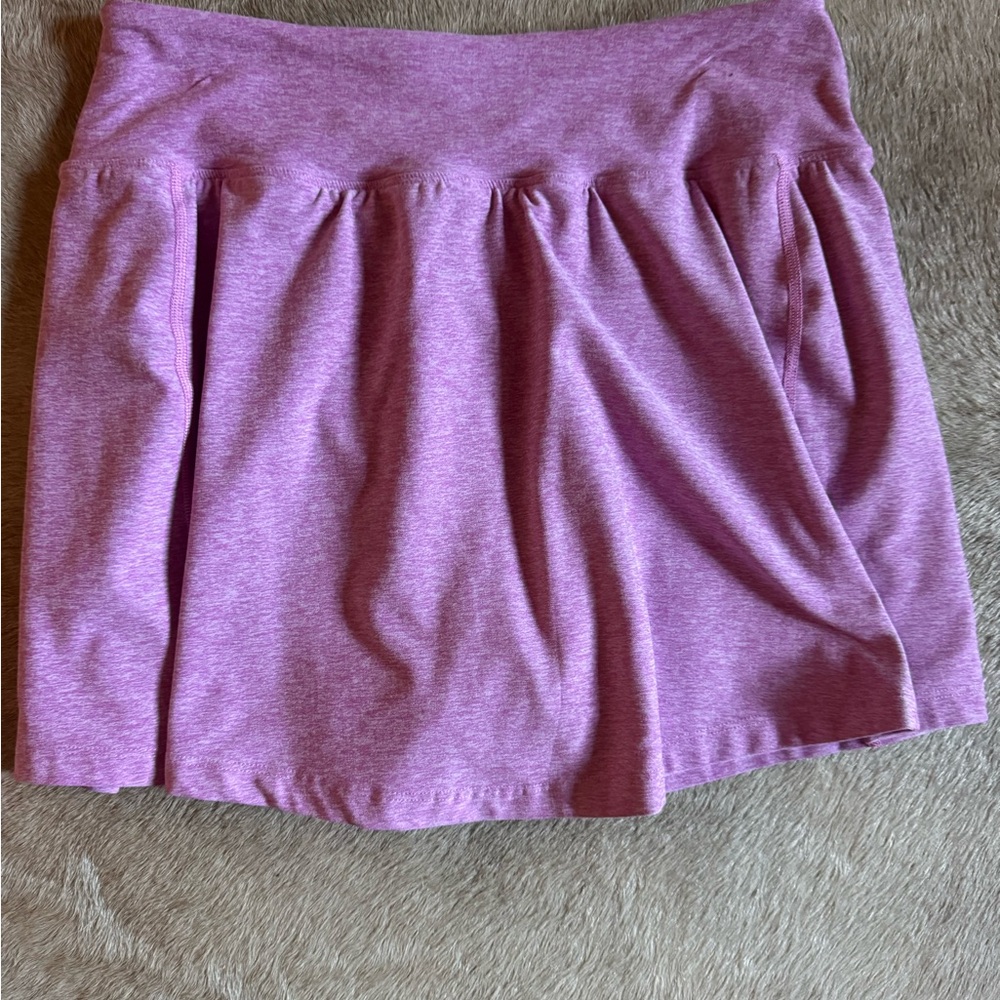 Year of Ours Pink Heather Bubble Mini Skirt